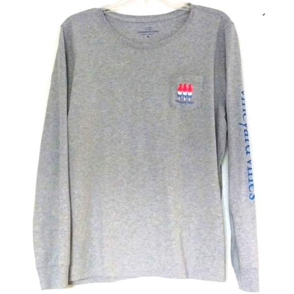 VINEYARD VINES TEE SHIRT The Popsicle Tee Long Sleeve Mens XL - Picture 2 of 10